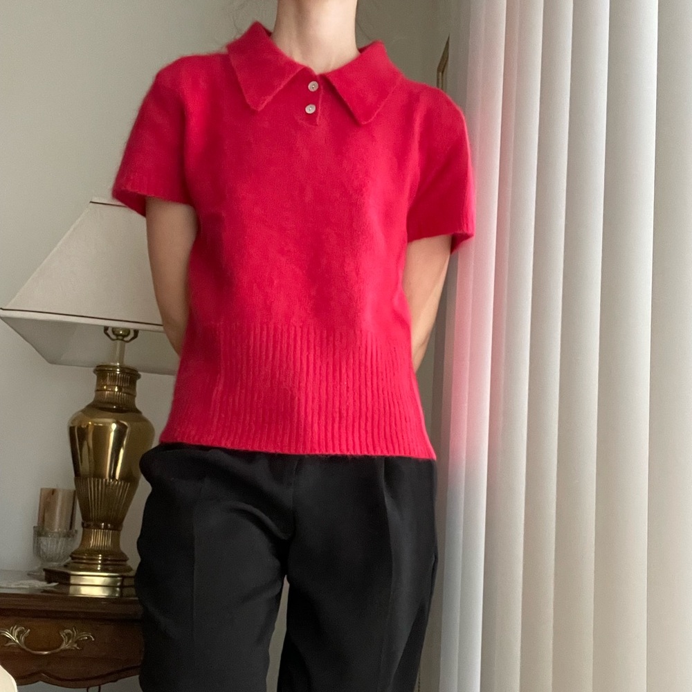 Super cute short sleeve and soft sweater from The Limited.